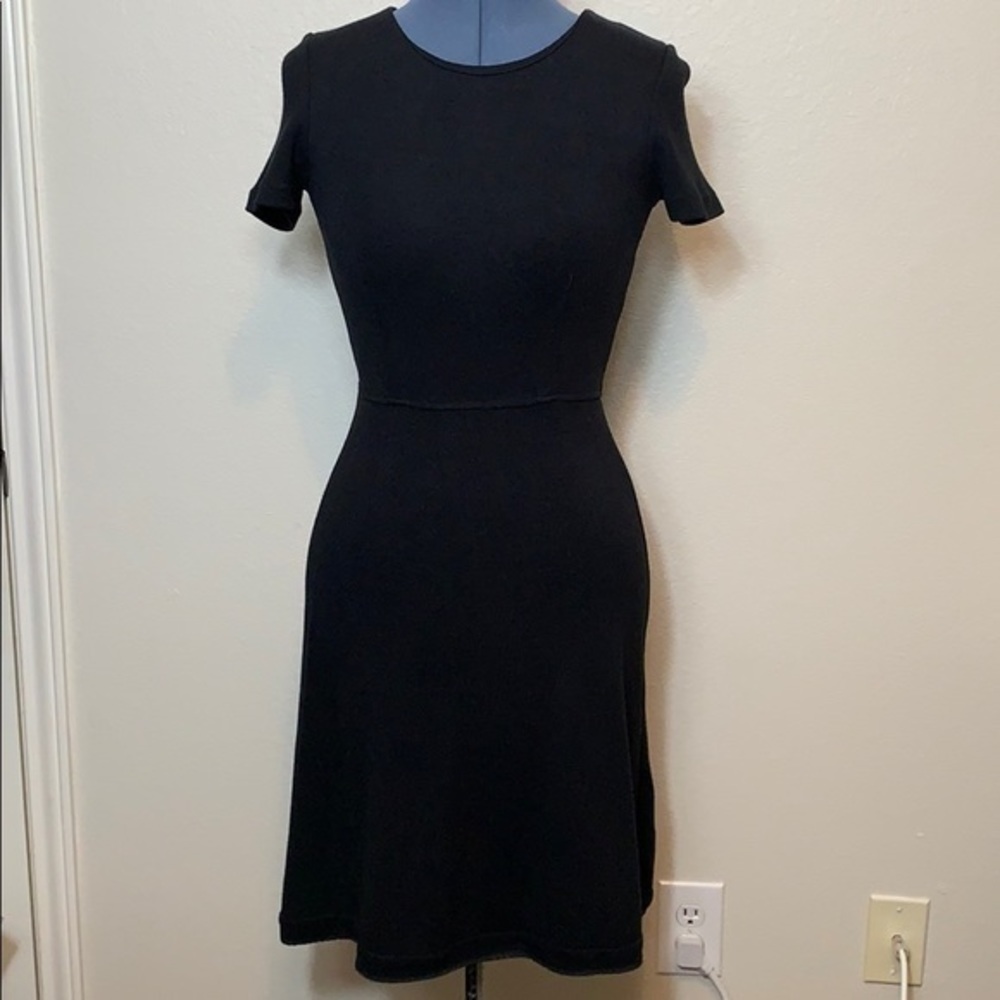Madewell Black Short Sleeve Dress Size S - Picture 2 of 5